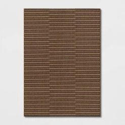 Shifted Geo Stripe Outdoor Rug Tan - Project 62™ -Outdoor Garden Store GUEST 613cf50e 2ac5 4c67 80dc 11550bc76722