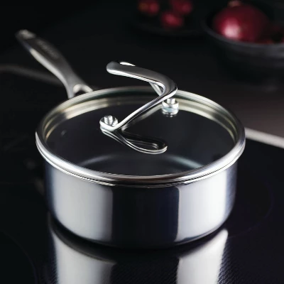 Circulon SteelShield C-Series 2qt Clad Tri-Ply Nonstick Saucepan With Lid 3 Circulon SteelShield C-Series 2qt Clad Tri-Ply Nonstick Saucepan With Lid - Image 3