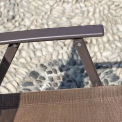 5pc Outdoor Steel Dining Set With Folding Chairs & Square Glass Table Top Brown - Crestlive Products -Outdoor Garden Store GUEST 62345857 0bac 4c67 ac1d 93c048bae07a