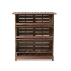 Riviera Acacia Wood Bar - Rich Mahogany - Christopher Knight Home