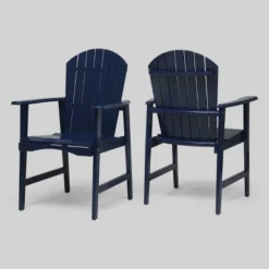 2pk Malibu Acacia Wood Patio Adirondack Dining Chairs - Christopher Knight Home -Outdoor Garden Store GUEST 634a1115 edb9 4df1 be86 c0fb764c4dd0