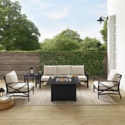 Kaplan 5pc Outdoor Sofa Set With Fire Table - Oatmeal - Crosley 18 Kaplan 5pc Outdoor Sofa Set With Fire Table - Oatmeal - Crosley -Outdoor Garden Store GUEST 63628499 2eaa 41b6 8b0e 7d9cd7a97dbc