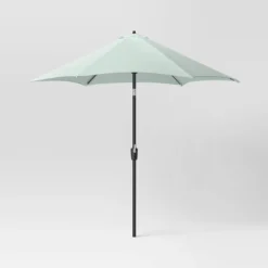 9'x9' Market Patio Umbrella - Black Pole - Threshold™ -Outdoor Garden Store GUEST 63b17be8 c027 47df 9d7d 320f7da97906