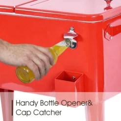 Costway Red Outdoor Patio 80 Quart Cooler Cart Ice Beer Beverage Chest Party Portable 14 Costway Red Outdoor Patio 80 Quart Cooler Cart Ice Beer Beverage Chest Party Portable -Outdoor Garden Store GUEST 641c0482 5bdc 4a55 b9fe 4dca88086d2f