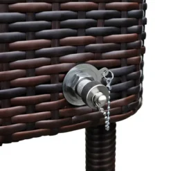 80qt Portable Rolling Patio Cooler Dark Wicker - Permasteel -Outdoor Garden Store GUEST 6458df3b 8571 4ab6 bfd9 adefb699db95