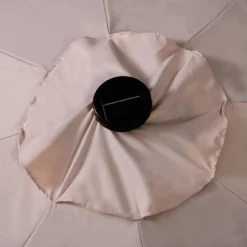 10' X 10' Patio LED Solar Umbrella With Tilt And Crank - Wellfor -Outdoor Garden Store GUEST 64c6520a 8366 42ed 9d90 b9abd2a21cca