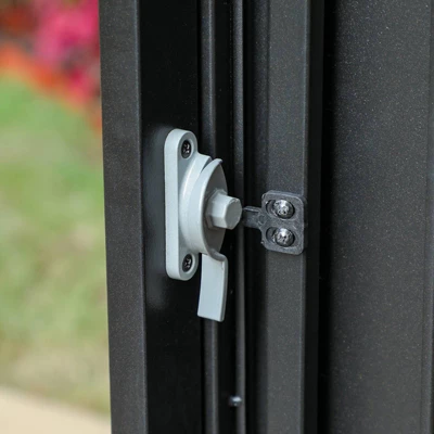 Outdoor Expandable Rectangle Steel Dining Table - Captiva Designs 5 Outdoor Expandable Rectangle Steel Dining Table - Captiva Designs - Image 5