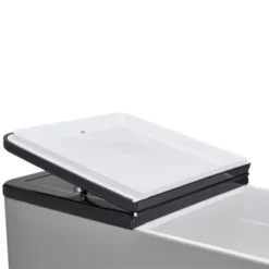 JOMEED 80 Quart/20 Gallon Wheeled Rolling Outdoor Patio And Deck Cooler Cart Ice Chest With Shelf, Drainage Hole Plug And Bottle Opener, Silver -Outdoor Garden Store GUEST 6777a475 4cbc 4530 8813 053ed503fd43