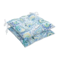 2pc Gilford Outdoor Wrought Iron Seat Cushion - Pillow Perfect -Outdoor Garden Store GUEST 68a9f265 f157 407f 97fc 4de8acd43d68