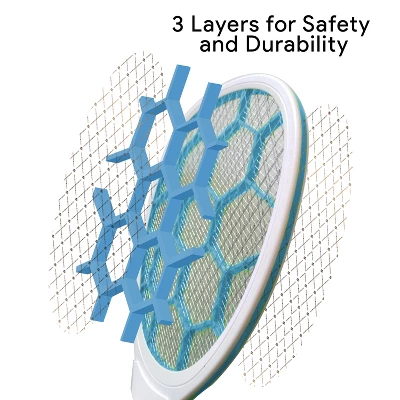 Dartwood Portable Bug Zapper, USB Rechargeable And Battery Powered Mosquito Killer, Insect Trap And Fly Swatter (3 Pack) 4 Dartwood Portable Bug Zapper, USB Rechargeable And Battery Powered Mosquito Killer, Insect Trap And Fly Swatter (3 Pack) - Image 4