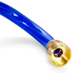 Camco 20' Self Coiling Water Hose With Brass Fittings And 1.5" ID For Marine Use, Cleaning, Car Washing And Gardening, Blue -Outdoor Garden Store GUEST 6e0dbb9f 2cf8 4f20 b030 c271f4f2ea15