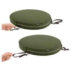 Montlake Fadesafe Round Patio Dining Seat Cushion Set - Heather Fern Green - Classic Accessories -Outdoor Garden Store GUEST 6f5b40eb d6cc 404d ab7d dcc4fa82316a