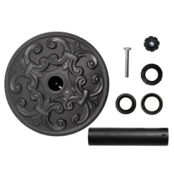 28.83lbs Patio Market Umbrella Circular Base Holder Filled With Concrete/Cement - Crestlive Products -Outdoor Garden Store GUEST 6f89c186 168f 47ab a6cf f7f94c574764