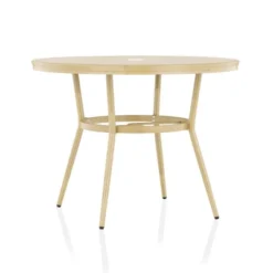 3pc Arna Patio Set With 40" Round Dining Table - MiBasics -Outdoor Garden Store GUEST 70160993 6cd7 4082 acc9 0fb54600d461