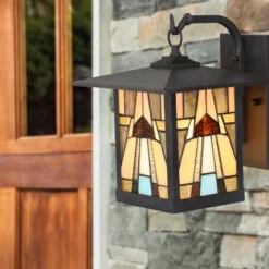 11.75" 1-Light Mona Mission Style Outdoor Wall Lantern Sconce Bronze - River Of Goods 13 11.75" 1-Light Mona Mission Style Outdoor Wall Lantern Sconce Bronze - River Of Goods -Outdoor Garden Store GUEST 73e7998f ca9f 447c bcab 5473ba0741ef