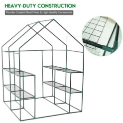 Costway Portable Mini Walk In Outdoor 2 Tier 8 Shelves Greenhouse -Outdoor Garden Store GUEST 7473cf65 c759 4331 9232 1d3dfed44f57