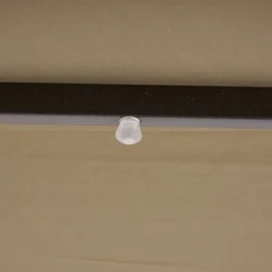 9' X 9' Solar LED Patio Umbrella With Tilt Adjustment And Crank Lift Brown - Wellfor -Outdoor Garden Store GUEST 7594aacd dc5d 4035 a6c1 0b6212136ebf