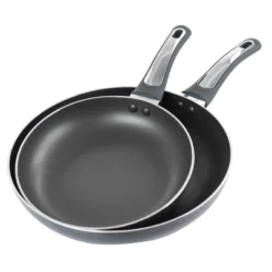 Oster® Oster Non Stick 2 Piece Aluminum Frying Pans In Grey -Outdoor Garden Store GUEST 76809171 620f 497d 81cb 8d1b8a47a628