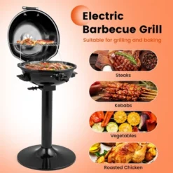 Costway 1600W Electric BBQ Grill With Warming Rack, Temperature Control & Grease Collector -Outdoor Garden Store GUEST 770eec1a 27db 4348 98d1 d304ce27ae06