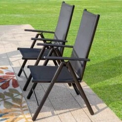 7pc Patio Dining Set With Rectangular Expandable Table & Reclining Chairs - Captiva Designs -Outdoor Garden Store GUEST 795ce59b f91a 40d2 879f d59d754e9a14