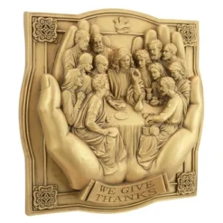 Design Toscano Giving Thanks Lord S Supper Wall Sculpture