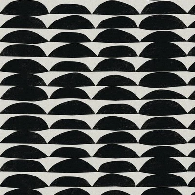 18" X 18" Outdoor Decorative Throw Pillow Halfmoon Black/White - Skyline Furniture 3 18" X 18" Outdoor Decorative Throw Pillow Halfmoon Black/White - Skyline Furniture - Image 3