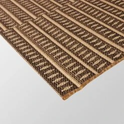 Shifted Geo Stripe Outdoor Rug Tan - Project 62™ -Outdoor Garden Store GUEST 7ad81912 68d3 43e3 a18c ee19a517945f