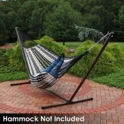 Sunnydaze Decor Sunnydaze Large 2-Person Hammock Stand With Heavy-Duty Steel Beam Construction -Outdoor Garden Store GUEST 7b1ae572 d76d 4ea4 a159 0774ac6b224e