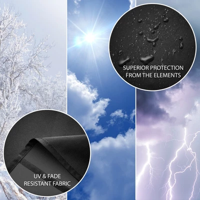 Pure Grill 22-Inch Ceramic Grill Cover For All Large Kamado Charcoal BBQ Grill Brands, Universal Fit Cover - 31" Dia X 40" H 2 Pure Grill 22-Inch Ceramic Grill Cover For All Large Kamado Charcoal BBQ Grill Brands, Universal Fit Cover - 31" Dia X 40" H - Image 2