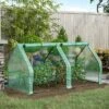 Outsunny 6' X 3' X 3' Mini Greenhouse Portable Hot House With Large Zipper Doors & Water/UV PE Cover For Outdoor And Garden, Green