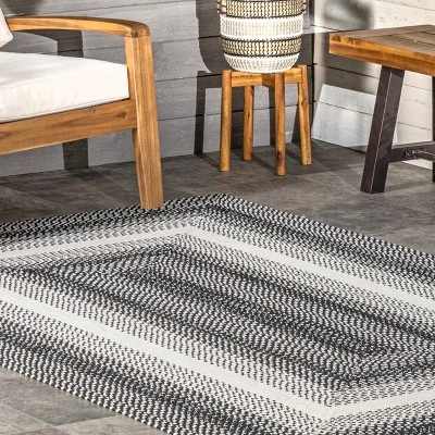 NuLOOM Kaila Ombre Bordered Indoor And Outdoor Patio Area Rug 8 NuLOOM Kaila Ombre Bordered Indoor And Outdoor Patio Area Rug - Image 8