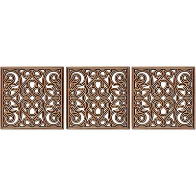 BirdRock Home Rubber Stepping Stone Tiles - 12 X 12" - Set Of 3 - Copper 4 BirdRock Home Rubber Stepping Stone Tiles - 12 X 12" - Set Of 3 - Copper - Image 4