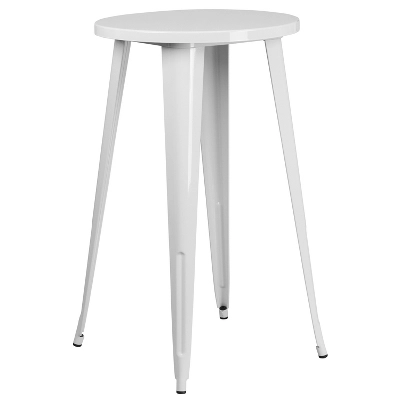 Flash Furniture Commercial Grade 24" Round Metal Indoor-Outdoor Bar Height Table 3 Flash Furniture Commercial Grade 24" Round Metal Indoor-Outdoor Bar Height Table - Image 3