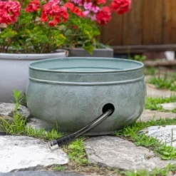 Brass Sonoma Hose Pot - Green - Good Directions -Outdoor Garden Store GUEST 7dc7796b f527 435b 96bf dc2adf7f1122
