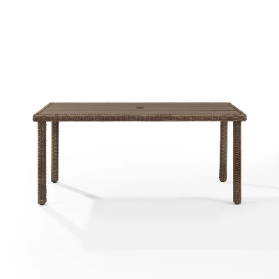 Bradenton Outdoor Rectangular Dining Table Weathered Brown - Crosley 4 Bradenton Outdoor Rectangular Dining Table Weathered Brown - Crosley - Image 4