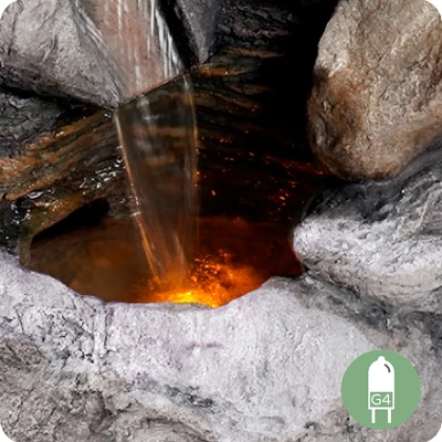 Teamson Home 39.37" Outdoor Faux Stone 4-Tier Water Fountain With LED, Gray 10 Teamson Home 39.37" Outdoor Faux Stone 4-Tier Water Fountain With LED, Gray - Image 10