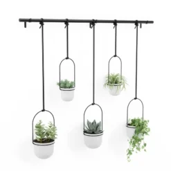 Triflora 5 Hanging Planter White - Umbra