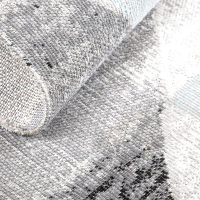 Sofia Holly 5'3" X 7'2" Outdoor Patio Rug Gray/Blue - Nicole Miller 4 Sofia Holly 5'3" X 7'2" Outdoor Patio Rug Gray/Blue - Nicole Miller - Image 4