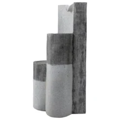 Northlight 24" Gray Speckled Modern Style 3-Tier Rainfall Outdoor Water Fountain -Outdoor Garden Store GUEST 80321001 a862 4273 b8c2 ba24544599cb