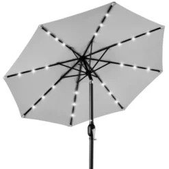 Best Choice Products 10ft Solar LED Lighted Patio Umbrella W/ Tilt Adjustment, UV-Resistant Fabric -Outdoor Garden Store GUEST 8124beaf 49b2 4cfe 97c2 e924f9a81900