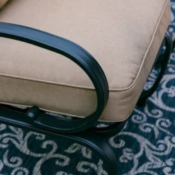 Captiva Designs 7pc Outdoor Dining Set With C-Spring Motion Chairs & Metal Table With Umbrella Hole 25 Captiva Designs 7pc Outdoor Dining Set With C-Spring Motion Chairs & Metal Table With Umbrella Hole -Outdoor Garden Store GUEST 81536340 aae5 46b1 b15b ead7b10ac673