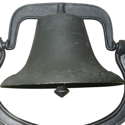 Yard Tuff YTF-22LB Large Decorative Collectible Cast Iron Metal Farm Dinner Bell 1 Yard Tuff YTF-22LB Large Decorative Collectible Cast Iron Metal Farm Dinner Bell