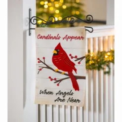 Evergreen Flag When Angels Are Near Garden Linen Flag -Outdoor Garden Store GUEST 82c56d15 e54e 4814 9ac4 f833bd12bc81