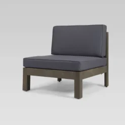 Brava 9pc Acacia Sectional Sofa Set - Gray/Dark Gray - Christopher Knight Home -Outdoor Garden Store GUEST 8467f5a9 be06 4709 9912 6a321f76c65c