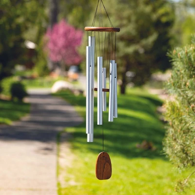 Woodstock Wind Chimes Signature Collection, Spanish Romance Chime, 37'', Silver Wind Chime ADSR 1 Woodstock Wind Chimes Signature Collection, Spanish Romance Chime, 37'', Silver Wind Chime ADSR