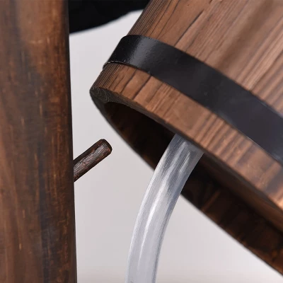 Costway Garden Rustic Wishing Well Water Fountain Wooden Outdoor Electric Backyard Pump 8 Costway Garden Rustic Wishing Well Water Fountain Wooden Outdoor Electric Backyard Pump - Image 8