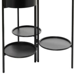 39.5" Wide Planter Pot Modern Metal Black - Olivia & May -Outdoor Garden Store GUEST 84e04801 9d58 432d bbfb 4ed02a1bc5f9