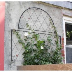 46" Wide Iron 2 Pc Oxfordshire Decorative Garden Trellis Black Coat Finish - Achla Designs 6 46" Wide Iron 2 Pc Oxfordshire Decorative Garden Trellis Black Coat Finish - Achla Designs -Outdoor Garden Store GUEST 85162a62 8d6f 4369 bd09 6904d05bd747