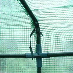 Outsunny Walk-in Greenhouse Outdoor 3 Tier 10 Shelf Warm House Garden Hexagonal Hot House With Roll-Up Zipper Door & Steel Frame -Outdoor Garden Store GUEST 85499d34 615f 4479 9869 0b9dfca714f6