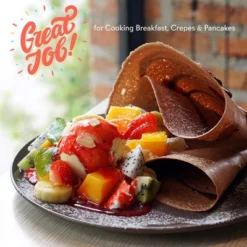 NutriChef Electric Griddle Crepe Maker - Nonstick Pan Cooktop With Automatic Temperature Control & Plug-in Operation For Kitchen & Countertop. -Outdoor Garden Store GUEST 87189ecc 4fa3 4fa7 a489 5a11ce1e980d